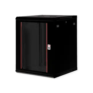 Wall mounted rack ROLINE 26.21.0292 15U Black 80 kg capacity