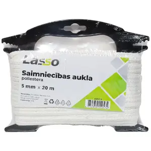 Saimniecības aukla Lasso 4 mm x 20 m poliesters — universāla aukla mājai un dārzam