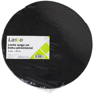 Lasso saišu lente 3 cm x 25 m — Lasso 9140680, poliestera augu saitīšanas lente