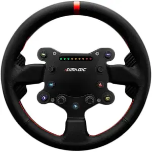 Stūres rats Simagic GT Sport 300 mm QR50 ar svirām, ādas apšuvums (GTS(LEATHER))
