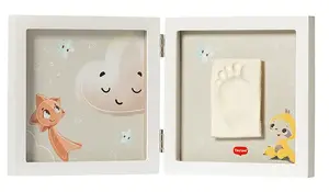 Tiny Love Simple Frame White Baby Handprint and Footprint Kit