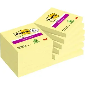 Square Note Paper 3M 7100259453 Yellow 90 Sheets Self-adhesive