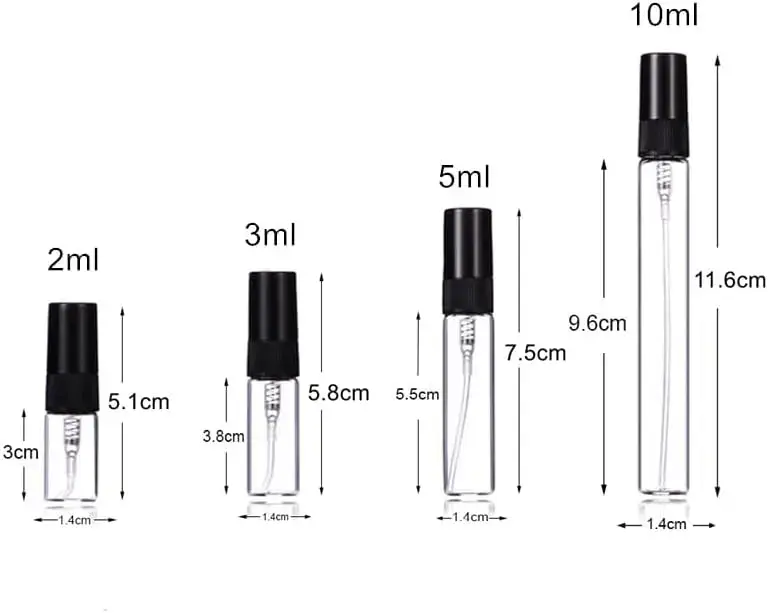 Uzpildāms stikla flakons By Perfume ATOM3MLBK 3 ml Photo 3