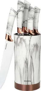 Kitchen knife set KingHoff KH-7800 — 5 knives with wooden stand