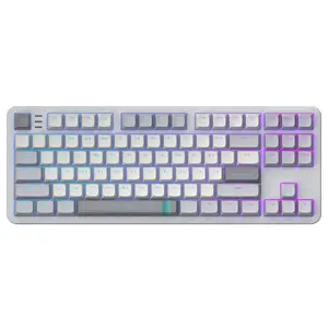 Mechanical Keyboard Dark Project ALU87A G3MS with Zircon Switches, 87-key, ANSI layout, RU keycaps