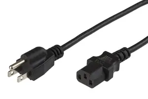 MicroConnect PE110405 Power Cord 0.5 m US Type B to C13 Coupler Black SVT 125V 15A