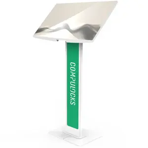 Compulocks Brandable VESA Floor Stand for Screens Up to 32 Inches White