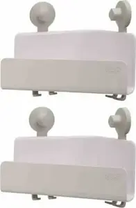 Shower shelf set joseph joseph EasyStore 70550 2-piece white corner for bathroom storage