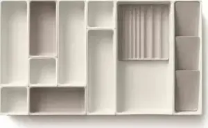 Makeup drawer organiser set joseph joseph Viva 12-piece — modular storage trays for cosmetics and accessories