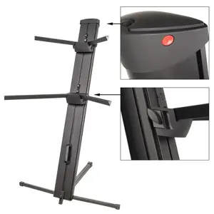 Keyboard stand V-tone V-TONE DELUXE K2 Double Adjustable — double-tier adjustable stand for two keyboards