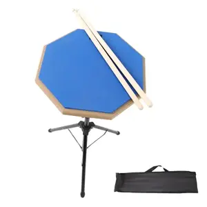 Practice drum pad V-tone PDS1 BL Blue — 12" practice pad set with stand and sticks