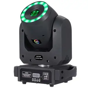 Moving head light Light4Me 100 SPOT RING LED 100W — professional LED spot, 13 LEDs, Powercon in, DMX in/out, 150 W consumption, black