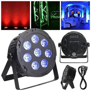 LED Par gaismeklis Light4Me QUAD PAR 8x10W MKII RGBW slim flat – 8×10W RGBW LED, MKII