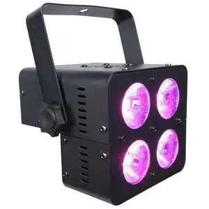 Skatuves prožektors Light4Me QUADRO PAR 4x15W RGBW — 4 LED 15W, RGBW krāsu sajaukšana