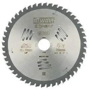 Wood saw blade DeWalt HM-Wood saw blade 216x30mm Z48
