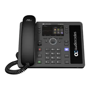 IP-телефон AudioCodes Teams C435HD-R PoE GbE черный проводная трубка