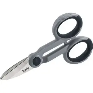 Šķēres KWB 025600 — nerūsējošā tērauda asmeņi, ergonomiska rokturis