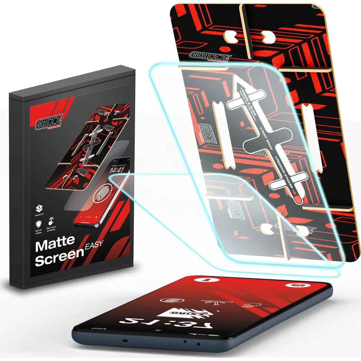 Matēta ekrāna plēve GrizzGlass MatteScreen Easy