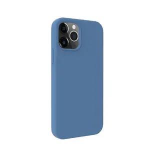 Чехол Evelatus из мягкого силикона для Apple iPhone 12 / 12 Pro — темно-синий