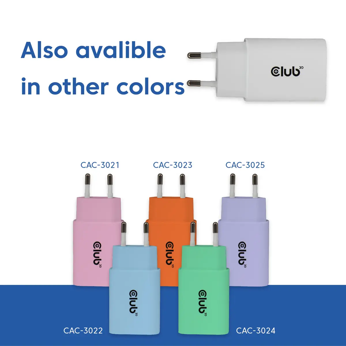 CLUB3D CAC-3020 USB‑C Charger 2‑Pack 30W Photo 6