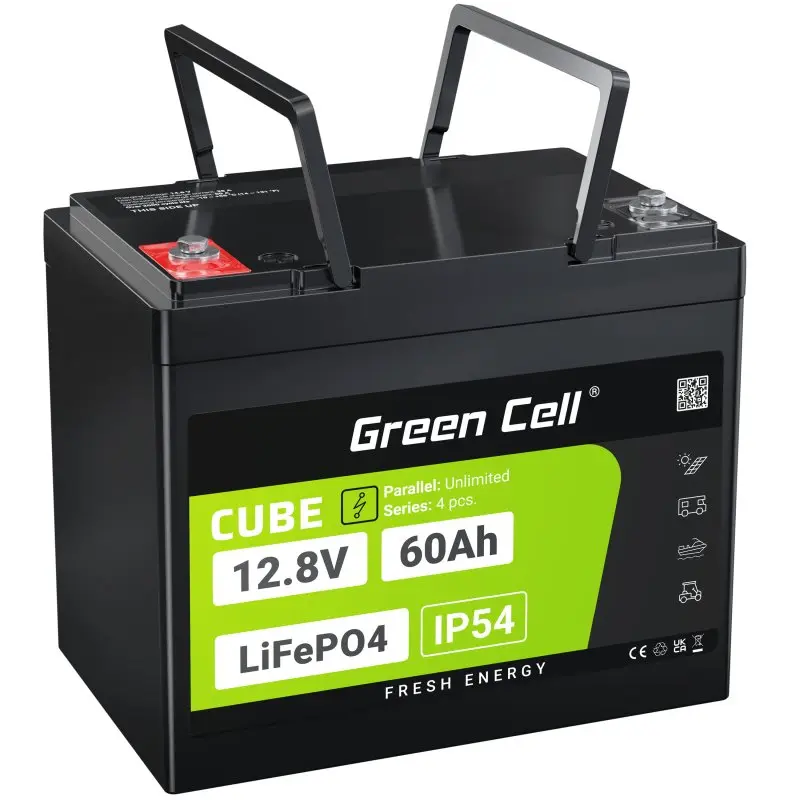 Green Cell LFPGC12V60AH Litija dzelzs fosfāta
