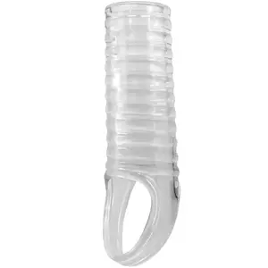 Penis sheath Pretty Love HARTMAN D-242891, transparent stretch fit, textured surface