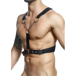Брaслет-ошейник Mob DNGEON CROSSED BLACK CHAIN One Size D-243419 - нагрудная цепочка