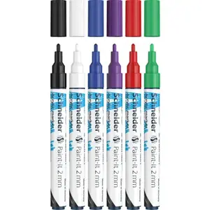 Маркер Schneider Schreibgeräte Paint-It 6 шт. Круглый наконечник Черный Синий Зеленый Фиолетовый Красный Белый