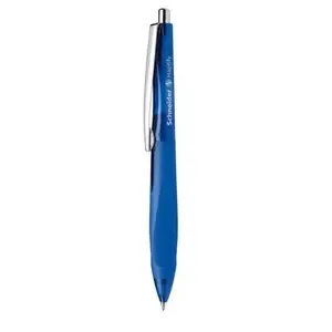 Clip-on retractable ballpoint pen Schneider Electric Haptify Blue Medium, pack of 10