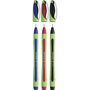 The Schneider Xpress fineliner features bold writing colors in a multicolour pack of 3. Ideal for vibrant notes and creative projects. The fine point ensures precision in writing, making it suitable for both professional and personal use. The ink is quick-drying and smudge-proof, ensuring clean and clear results.