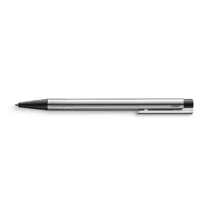 Ручка шариковая с зажимом Lamy Logo Средняя Синяя Черная Нержавеющая сталь