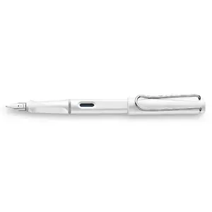 Ручка-роллер Lamy Safari Система заправки картриджем Белая 1 шт Синяя чернила