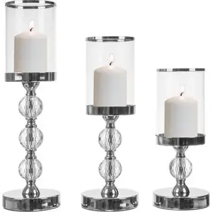 Candle holder set Ruhhy 22314, 3 pieces — decorative tabletop holders