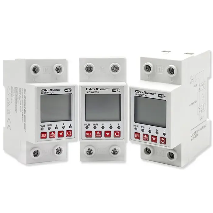 DIN-rail WiFi relay QOLTEC 50990 — 63A Photo 4