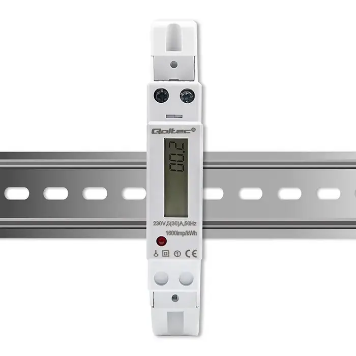 Vienfāzes elektroniskais skaitītājs QOLTEC 50993 Photo 2