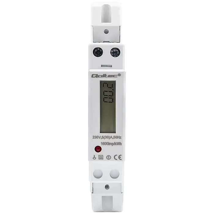 Vienfāzes elektroniskais skaitītājs QOLTEC 50993 Photo 4