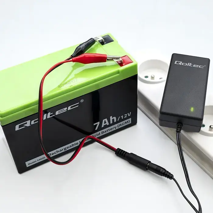 Lādētājs QOLTEC 52423 6V/12V 1.5A Photo 2