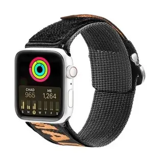 Nila siksniņa Dux Ducis Outdoor priekš Apple Watch Ultra/SE/Series 1–8 — melni‑oranža