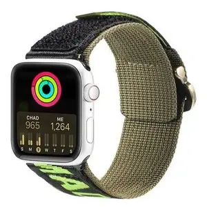 Strap dux ducis Outdoor Version for Apple Watch Ultra SE 8 7 6 5 4 3 2 1 nylon band Black Green