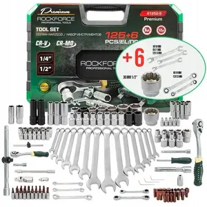 Набор инструментов Rockforce RF-41252-5 Premium — 125+6 шт., приводы 1/4", 3/8", 1/2"