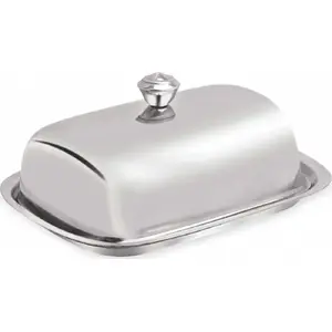 Butter dish KingHoff KH-1209 ceramic, compact covered butter keeper
