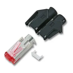 Разъём RJ-45 Hirose H7641.4-10 — чёрный, упаковка 10 шт.