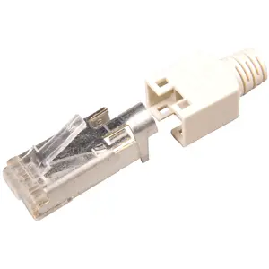 Разъем Hirose RJ45-Hirose STP TM11 бежевый 3-модульный Cat.5e, набор 100 шт.