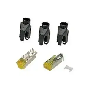 RJ-45 разъём Hirose H7642.4-10, чёрный, упаковка 10 шт.
