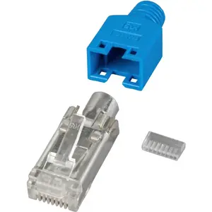 Разъём RJ45 STP Hirose TM11 синий 3‑элементный, упаковка 100 шт (H7540.7-100)