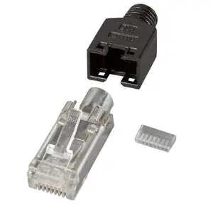 Коннектор Hirose RJ-45 (мужской) H7540.4-100 — чёрный, для сетевых кабелей