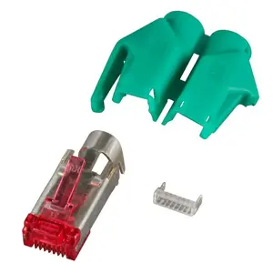 Разъём для проводов Hirose H7641.8-100 — RJ-45 (мужской), зелёный, упаковка 100 шт.