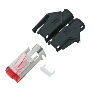 EFB Elektronik H7641.4-100 vadu savienotājs RJ-45 Melns, Sarkans