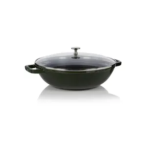 Wok/Stir-Fry pan Staub 1312923 round 300 mm diameter, 120 mm height, cast-iron, black