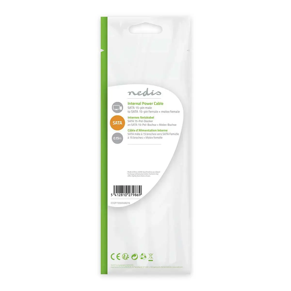 Кабель питания Nedis CCGP73555VA015 Photo 3